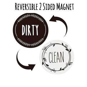 1pc Dishwasher Magnet Clean Dirty Double Sided Magnet For Dishwasher NEW